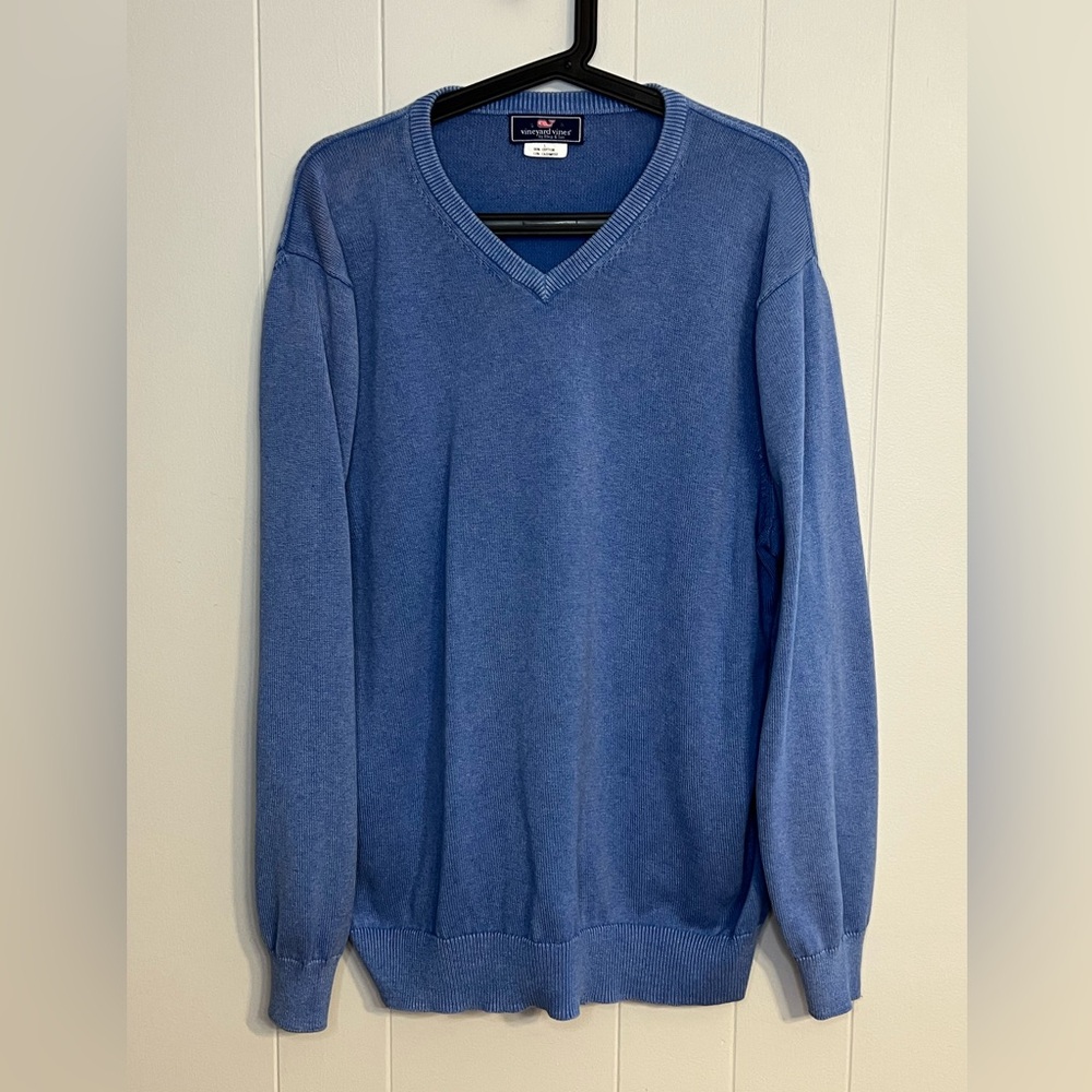 Vineyard Vines V-neck sweater cotton‎ and cashmere blend Size L